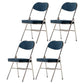 Scandinavian Open Back Velvet Side Chair Matte Finish Folding Dining Chairs Dark Blue 4 Piece Set Clearhalo ' kitchen&dining_furn' 'Dining Chairs' 'Dining Tables & Seating' 'dining_chair' 'furn' 'furn_dining_chair' 'Furniture' 'furniture_dining_chair' 'Kitchen & Dining Furniture' 'kitchen' 4103547
