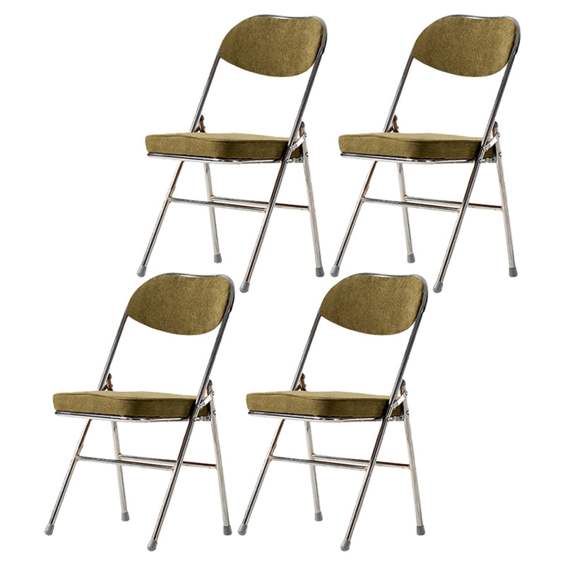 Scandinavian Open Back Velvet Side Chair Matte Finish Folding Dining Chairs Pea Green 4 Piece Set Clearhalo ' kitchen&dining_furn' 'Dining Chairs' 'Dining Tables & Seating' 'dining_chair' 'furn' 'furn_dining_chair' 'Furniture' 'furniture_dining_chair' 'Kitchen & Dining Furniture' 'kitchen' 4103550