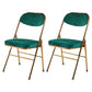 Scandinavian Open Back Velvet Side Chair Matte Finish Folding Dining Chairs Blackish Green 2 Piece Set Clearhalo ' kitchen&dining_furn' 'Dining Chairs' 'Dining Tables & Seating' 'dining_chair' 'furn' 'furn_dining_chair' 'Furniture' 'furniture_dining_chair' 'Kitchen & Dining Furniture' 'kitchen' 4103552