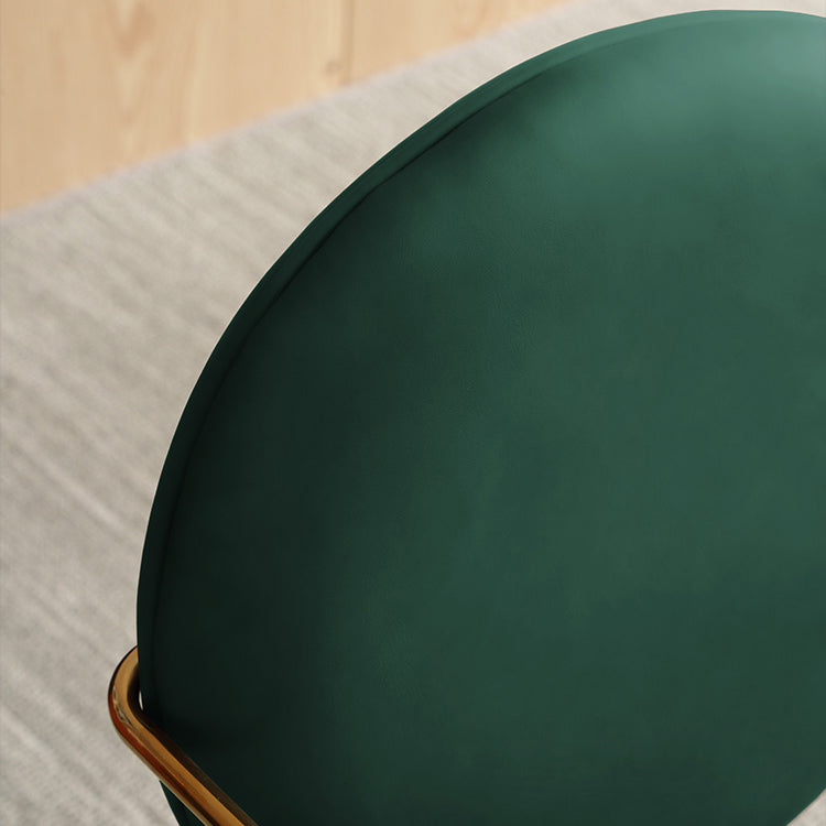 Modern Style Indoor Arm Chair Open Back Metal Upholstered Single Dining Room Chair Clearhalo ' kitchen&dining_furn' 'Dining Chairs' 'Dining Tables & Seating' 'dining_chair' 'furn' 'furn_dining_chair' 'Furniture' 'furniture_dining_chair' 'Kitchen & Dining Furniture' 'kitchen' 4103580