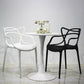 Glam Style Dining Chairs Plastic Kitchen Dining Arm Side Chairs (Set of 4) Clearhalo ' kitchen&dining_furn' 'Dining Chairs' 'Dining Tables & Seating' 'dining_chair' 'furn' 'furn_dining_chair' 'Furniture' 'furniture_dining_chair' 'Kitchen & Dining Furniture' 'kitchen' 4103602