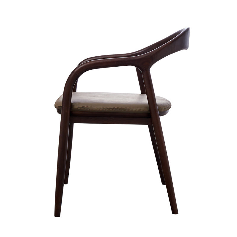 Traditional Style Ash Wood Chair Kitchen Dining Open Back Arm Chairs Set Clearhalo ' kitchen&dining_furn' 'Dining Chairs' 'Dining Tables & Seating' 'dining_chair' 'furn' 'furn_dining_chair' 'Furniture' 'furniture_dining_chair' 'Kitchen & Dining Furniture' 'kitchen' 4103625