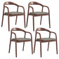 Traditional Style Ash Wood Chair Kitchen Dining Open Back Arm Chairs Set Grey 4 Piece Set Clearhalo ' kitchen&dining_furn' 'Dining Chairs' 'Dining Tables & Seating' 'dining_chair' 'furn' 'furn_dining_chair' 'Furniture' 'furniture_dining_chair' 'Kitchen & Dining Furniture' 'kitchen' 4103634