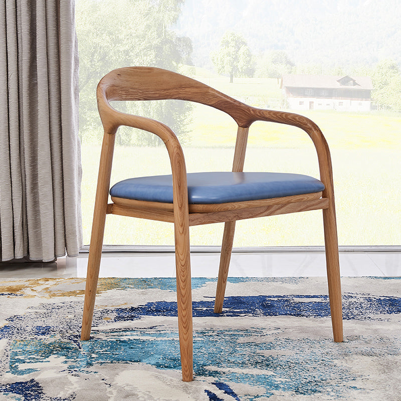 Traditional Style Ash Wood Chair Kitchen Dining Open Back Arm Chairs Set Wood 1 Piece Clearhalo ' kitchen&dining_furn' 'Dining Chairs' 'Dining Tables & Seating' 'dining_chair' 'furn' 'furn_dining_chair' 'Furniture' 'furniture_dining_chair' 'Kitchen & Dining Furniture' 'kitchen' 4103642