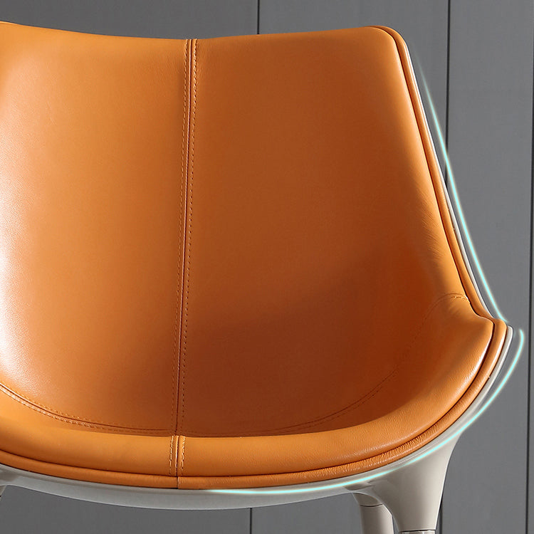 Contemporary Style Dining Side Chairs Kitchen Arm Side Chair with Metal Legs (Set of 2) Clearhalo ' kitchen&dining_furn' 'Dining Chairs' 'Dining Tables & Seating' 'dining_chair' 'furn' 'furn_dining_chair' 'Furniture' 'furniture_dining_chair' 'Kitchen & Dining Furniture' 'kitchen' 4103698