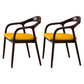 Traditional Style Ash Wood Chair Open Back Arm Dining Kitchen Chairs Set Yellow 2 Piece Set Clearhalo ' kitchen&dining_furn' 'Dining Chairs' 'Dining Tables & Seating' 'dining_chair' 'furn' 'furn_dining_chair' 'Furniture' 'furniture_dining_chair' 'Kitchen & Dining Furniture' 'kitchen' 4103720