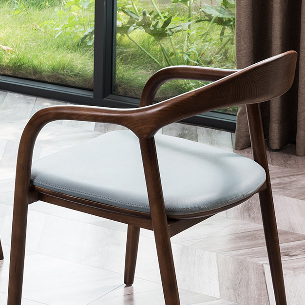 Traditional Style Ash Wood Chair Open Back Arm Dining Kitchen Chairs Set Clearhalo ' kitchen&dining_furn' 'Dining Chairs' 'Dining Tables & Seating' 'dining_chair' 'furn' 'furn_dining_chair' 'Furniture' 'furniture_dining_chair' 'Kitchen & Dining Furniture' 'kitchen' 4103721