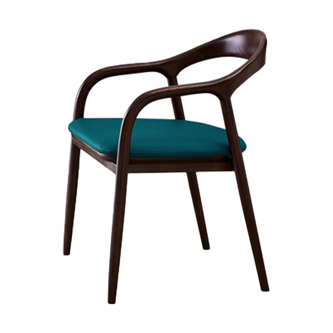 Traditional Style Ash Wood Chair Open Back Arm Dining Kitchen Chairs Set Blue 1 Piece Clearhalo ' kitchen&dining_furn' 'Dining Chairs' 'Dining Tables & Seating' 'dining_chair' 'furn' 'furn_dining_chair' 'Furniture' 'furniture_dining_chair' 'Kitchen & Dining Furniture' 'kitchen' 4103723