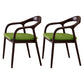Traditional Style Ash Wood Chair Open Back Arm Dining Kitchen Chairs Set Green 2 Piece Set Clearhalo ' kitchen&dining_furn' 'Dining Chairs' 'Dining Tables & Seating' 'dining_chair' 'furn' 'furn_dining_chair' 'Furniture' 'furniture_dining_chair' 'Kitchen & Dining Furniture' 'kitchen' 4103730
