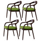 Traditional Style Ash Wood Chair Open Back Arm Dining Kitchen Chairs Set Green 4 Piece Set Clearhalo ' kitchen&dining_furn' 'Dining Chairs' 'Dining Tables & Seating' 'dining_chair' 'furn' 'furn_dining_chair' 'Furniture' 'furniture_dining_chair' 'Kitchen & Dining Furniture' 'kitchen' 4103731