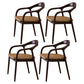 Traditional Style Ash Wood Chair Open Back Arm Dining Kitchen Chairs Set Coffee 4 Piece Set Clearhalo ' kitchen&dining_furn' 'Dining Chairs' 'Dining Tables & Seating' 'dining_chair' 'furn' 'furn_dining_chair' 'Furniture' 'furniture_dining_chair' 'Kitchen & Dining Furniture' 'kitchen' 4103734