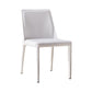European Design Leather Chairs Solid Back Side Kitchen Dining Chair Set White 1 Piece Clearhalo ' kitchen&dining_furn' 'Dining Chairs' 'Dining Tables & Seating' 'dining_chair' 'furn' 'furn_dining_chair' 'Furniture' 'furniture_dining_chair' 'Kitchen & Dining Furniture' 'kitchen' 4103752