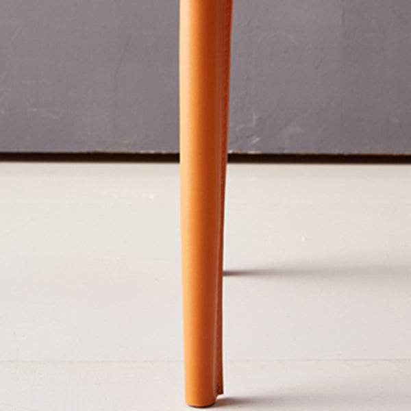 European Design Leather Chairs Solid Back Side Kitchen Dining Chair Set Clearhalo ' kitchen&dining_furn' 'Dining Chairs' 'Dining Tables & Seating' 'dining_chair' 'furn' 'furn_dining_chair' 'Furniture' 'furniture_dining_chair' 'Kitchen & Dining Furniture' 'kitchen' 4103753