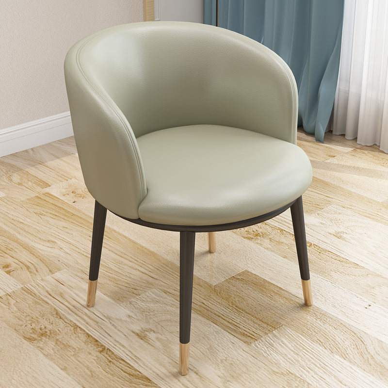 Scandinavian Side Chair Indoor Parsons Back Metal Upholstered Dining Room Chair Grey 1 Piece Brass Gold Clearhalo ' kitchen&dining_furn' 'Dining Chairs' 'Dining Tables & Seating' 'dining_chair' 'furn' 'furn_dining_chair' 'Furniture' 'furniture_dining_chair' 'Kitchen & Dining Furniture' 'kitchen' 4103763