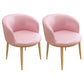 Scandinavian Side Chair Indoor Parsons Back Metal Upholstered Dining Room Chair Pink 2 Piece Set Natural Wood Clearhalo ' kitchen&dining_furn' 'Dining Chairs' 'Dining Tables & Seating' 'dining_chair' 'furn' 'furn_dining_chair' 'Furniture' 'furniture_dining_chair' 'Kitchen & Dining Furniture' 'kitchen' 4103776