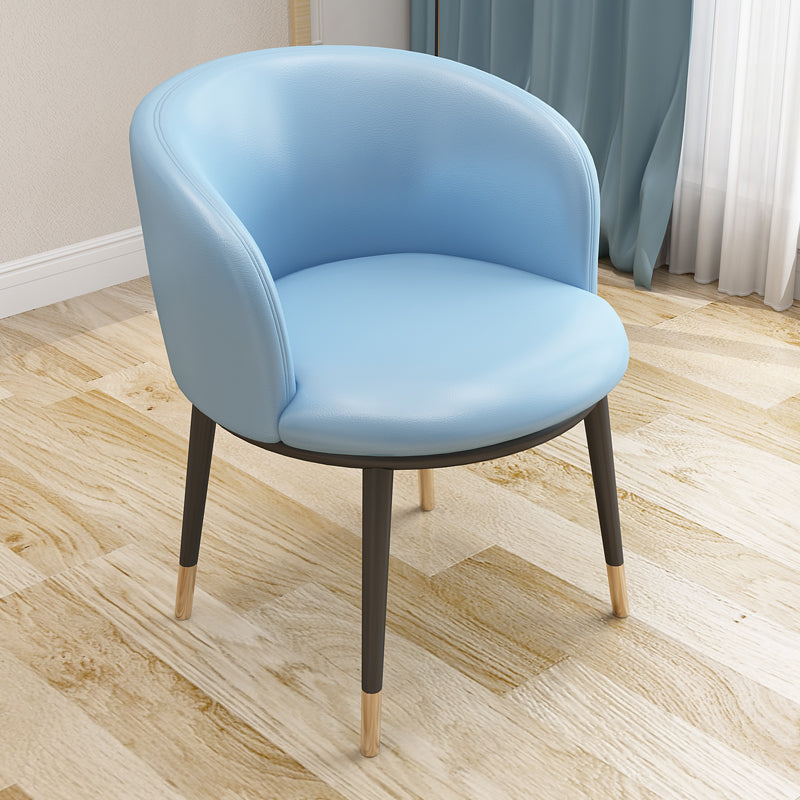 Scandinavian Side Chair Indoor Parsons Back Metal Upholstered Dining Room Chair Sky Blue 1 Piece Brass Gold Clearhalo ' kitchen&dining_furn' 'Dining Chairs' 'Dining Tables & Seating' 'dining_chair' 'furn' 'furn_dining_chair' 'Furniture' 'furniture_dining_chair' 'Kitchen & Dining Furniture' 'kitchen' 4103784