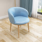 Scandinavian Side Chair Indoor Parsons Back Metal Upholstered Dining Room Chair Sky Blue 1 Piece Natural Wood Clearhalo ' kitchen&dining_furn' 'Dining Chairs' 'Dining Tables & Seating' 'dining_chair' 'furn' 'furn_dining_chair' 'Furniture' 'furniture_dining_chair' 'Kitchen & Dining Furniture' 'kitchen' 4103787