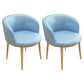 Scandinavian Side Chair Indoor Parsons Back Metal Upholstered Dining Room Chair Sky Blue 2 Piece Set Natural Wood Clearhalo ' kitchen&dining_furn' 'Dining Chairs' 'Dining Tables & Seating' 'dining_chair' 'furn' 'furn_dining_chair' 'Furniture' 'furniture_dining_chair' 'Kitchen & Dining Furniture' 'kitchen' 4103788