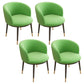 Scandinavian Side Chair Indoor Parsons Back Metal Upholstered Dining Room Chair Green 4 Piece Set Brass Gold Clearhalo ' kitchen&dining_furn' 'Dining Chairs' 'Dining Tables & Seating' 'dining_chair' 'furn' 'furn_dining_chair' 'Furniture' 'furniture_dining_chair' 'Kitchen & Dining Furniture' 'kitchen' 4103791