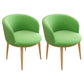 Scandinavian Side Chair Indoor Parsons Back Metal Upholstered Dining Room Chair Green 2 Piece Set Natural Wood Clearhalo ' kitchen&dining_furn' 'Dining Chairs' 'Dining Tables & Seating' 'dining_chair' 'furn' 'furn_dining_chair' 'Furniture' 'furniture_dining_chair' 'Kitchen & Dining Furniture' 'kitchen' 4103793