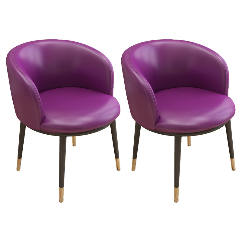 Scandinavian Side Chair Indoor Parsons Back Metal Upholstered Dining Room Chair Purple 2 Piece Set Brass Gold Clearhalo ' kitchen&dining_furn' 'Dining Chairs' 'Dining Tables & Seating' 'dining_chair' 'furn' 'furn_dining_chair' 'Furniture' 'furniture_dining_chair' 'Kitchen & Dining Furniture' 'kitchen' 4103796