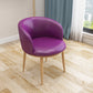 Scandinavian Side Chair Indoor Parsons Back Metal Upholstered Dining Room Chair Purple 1 Piece Natural Wood Clearhalo ' kitchen&dining_furn' 'Dining Chairs' 'Dining Tables & Seating' 'dining_chair' 'furn' 'furn_dining_chair' 'Furniture' 'furniture_dining_chair' 'Kitchen & Dining Furniture' 'kitchen' 4103798