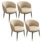 Scandinavian Side Chair Indoor Parsons Back Metal Upholstered Dining Room Chair Khaki 4 Piece Set Brass Gold Clearhalo ' kitchen&dining_furn' 'Dining Chairs' 'Dining Tables & Seating' 'dining_chair' 'furn' 'furn_dining_chair' 'Furniture' 'furniture_dining_chair' 'Kitchen & Dining Furniture' 'kitchen' 4103809