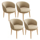 Scandinavian Side Chair Indoor Parsons Back Metal Upholstered Dining Room Chair Khaki 4 Piece Set Natural Wood Clearhalo ' kitchen&dining_furn' 'Dining Chairs' 'Dining Tables & Seating' 'dining_chair' 'furn' 'furn_dining_chair' 'Furniture' 'furniture_dining_chair' 'Kitchen & Dining Furniture' 'kitchen' 4103812