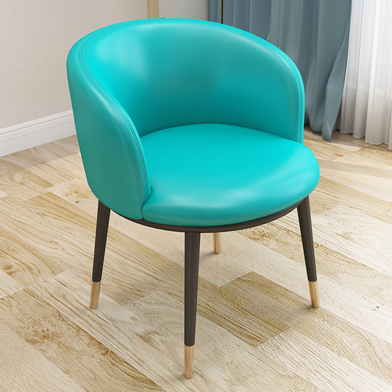 Scandinavian Side Chair Indoor Parsons Back Metal Upholstered Dining Room Chair Lake Blue 1 Piece Brass Gold Clearhalo ' kitchen&dining_furn' 'Dining Chairs' 'Dining Tables & Seating' 'dining_chair' 'furn' 'furn_dining_chair' 'Furniture' 'furniture_dining_chair' 'Kitchen & Dining Furniture' 'kitchen' 4103813