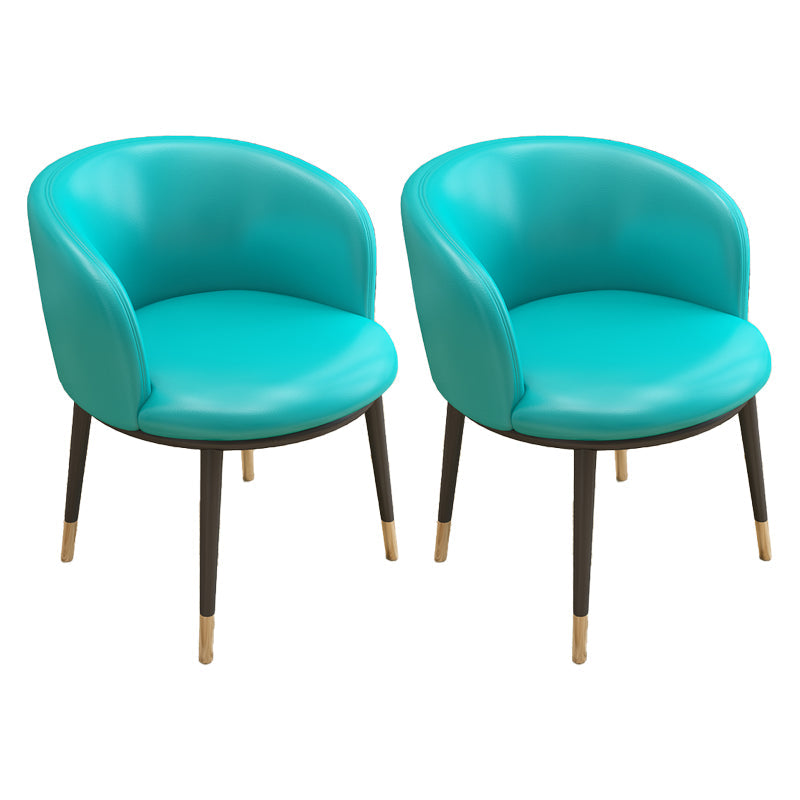 Scandinavian Side Chair Indoor Parsons Back Metal Upholstered Dining Room Chair Lake Blue 2 Piece Set Brass Gold Clearhalo ' kitchen&dining_furn' 'Dining Chairs' 'Dining Tables & Seating' 'dining_chair' 'furn' 'furn_dining_chair' 'Furniture' 'furniture_dining_chair' 'Kitchen & Dining Furniture' 'kitchen' 4103814