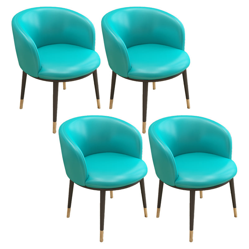 Scandinavian Side Chair Indoor Parsons Back Metal Upholstered Dining Room Chair Lake Blue 4 Piece Set Brass Gold Clearhalo ' kitchen&dining_furn' 'Dining Chairs' 'Dining Tables & Seating' 'dining_chair' 'furn' 'furn_dining_chair' 'Furniture' 'furniture_dining_chair' 'Kitchen & Dining Furniture' 'kitchen' 4103815