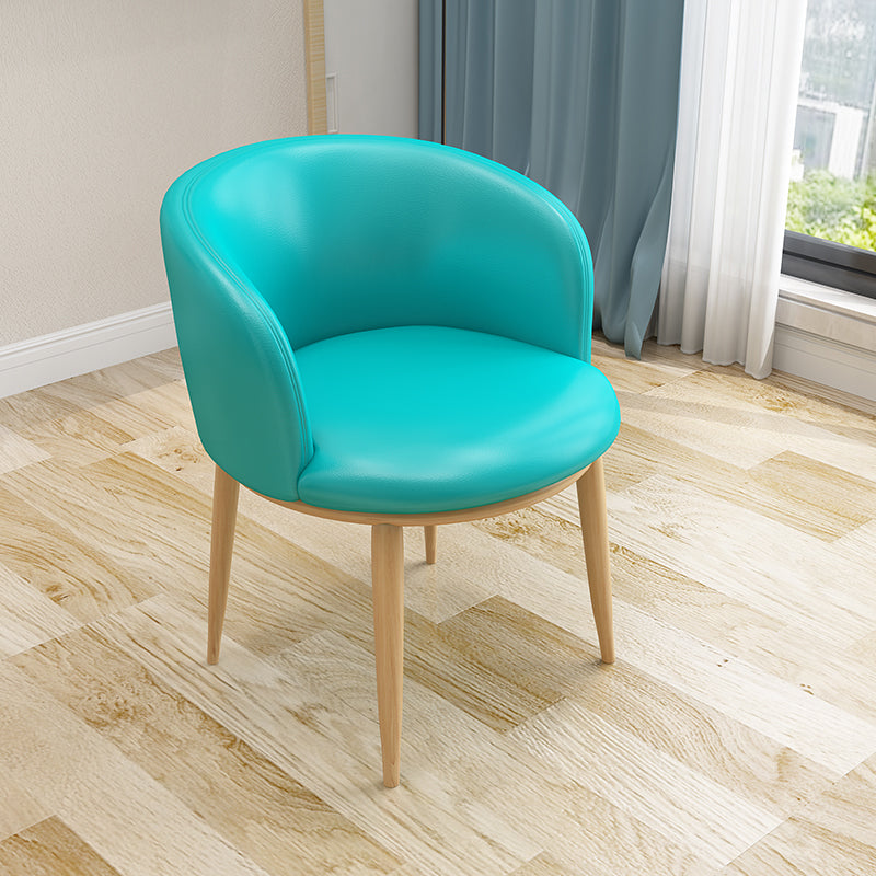 Scandinavian Side Chair Indoor Parsons Back Metal Upholstered Dining Room Chair Lake Blue 1 Piece Natural Wood Clearhalo ' kitchen&dining_furn' 'Dining Chairs' 'Dining Tables & Seating' 'dining_chair' 'furn' 'furn_dining_chair' 'Furniture' 'furniture_dining_chair' 'Kitchen & Dining Furniture' 'kitchen' 4103816