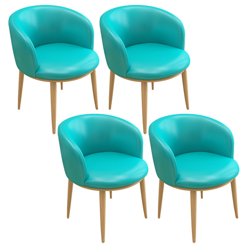Scandinavian Side Chair Indoor Parsons Back Metal Upholstered Dining Room Chair Lake Blue 4 Piece Set Natural Wood Clearhalo ' kitchen&dining_furn' 'Dining Chairs' 'Dining Tables & Seating' 'dining_chair' 'furn' 'furn_dining_chair' 'Furniture' 'furniture_dining_chair' 'Kitchen & Dining Furniture' 'kitchen' 4103818