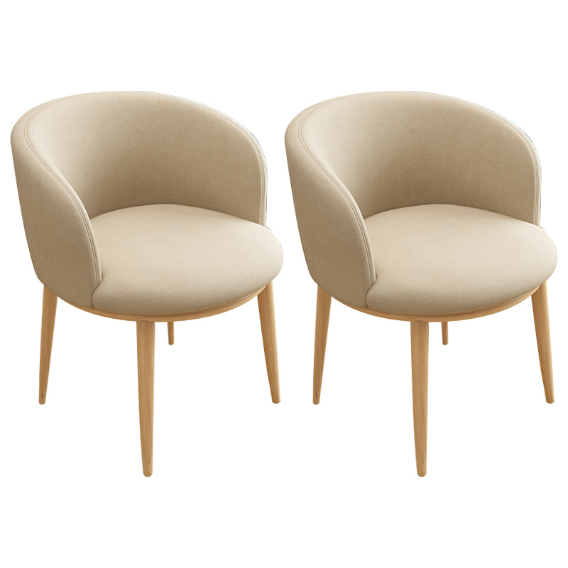 Scandinavian Side Chair Indoor Parsons Back Metal Upholstered Dining Room Chair Apricot 2 Piece Set Natural Wood Clearhalo ' kitchen&dining_furn' 'Dining Chairs' 'Dining Tables & Seating' 'dining_chair' 'furn' 'furn_dining_chair' 'Furniture' 'furniture_dining_chair' 'Kitchen & Dining Furniture' 'kitchen' 4103820