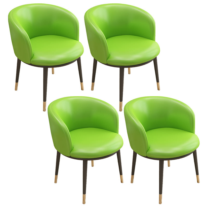 Scandinavian Side Chair Indoor Parsons Back Metal Upholstered Dining Room Chair Fluorescent Green 4 Piece Set Brass Gold Clearhalo ' kitchen&dining_furn' 'Dining Chairs' 'Dining Tables & Seating' 'dining_chair' 'furn' 'furn_dining_chair' 'Furniture' 'furniture_dining_chair' 'Kitchen & Dining Furniture' 'kitchen' 4103824