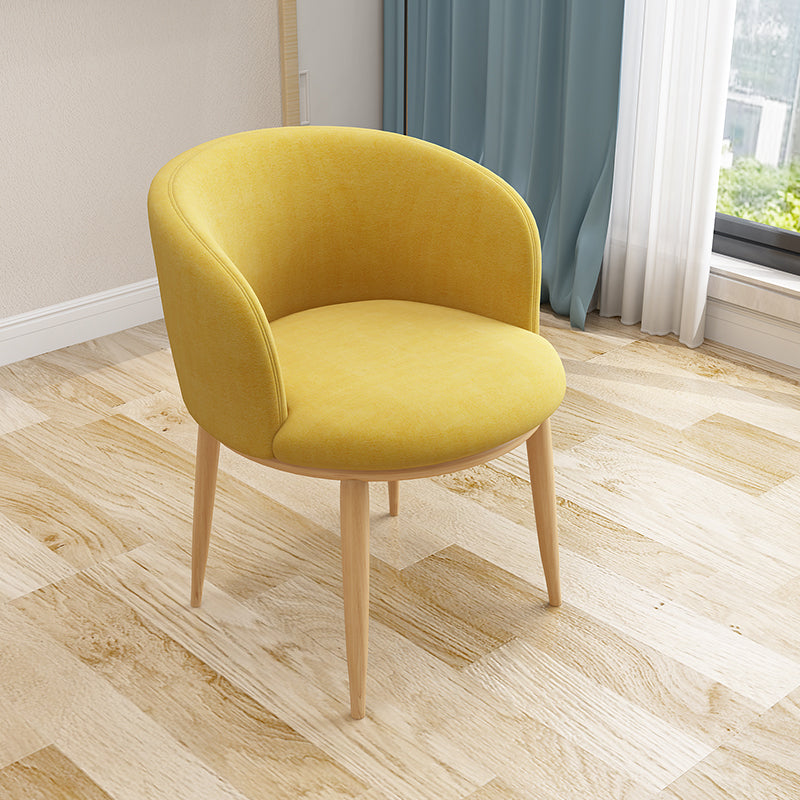 Scandinavian Side Chair Indoor Parsons Back Metal Upholstered Dining Room Chair Ginger 1 Piece Natural Wood Clearhalo ' kitchen&dining_furn' 'Dining Chairs' 'Dining Tables & Seating' 'dining_chair' 'furn' 'furn_dining_chair' 'Furniture' 'furniture_dining_chair' 'Kitchen & Dining Furniture' 'kitchen' 4103831