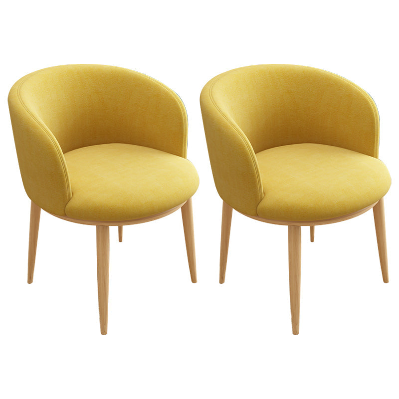Scandinavian Side Chair Indoor Parsons Back Metal Upholstered Dining Room Chair Ginger 2 Piece Set Natural Wood Clearhalo ' kitchen&dining_furn' 'Dining Chairs' 'Dining Tables & Seating' 'dining_chair' 'furn' 'furn_dining_chair' 'Furniture' 'furniture_dining_chair' 'Kitchen & Dining Furniture' 'kitchen' 4103832