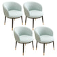 Scandinavian Side Chair Indoor Parsons Back Metal Upholstered Dining Room Chair White-Green 4 Piece Set Brass Gold Clearhalo ' kitchen&dining_furn' 'Dining Chairs' 'Dining Tables & Seating' 'dining_chair' 'furn' 'furn_dining_chair' 'Furniture' 'furniture_dining_chair' 'Kitchen & Dining Furniture' 'kitchen' 4103847