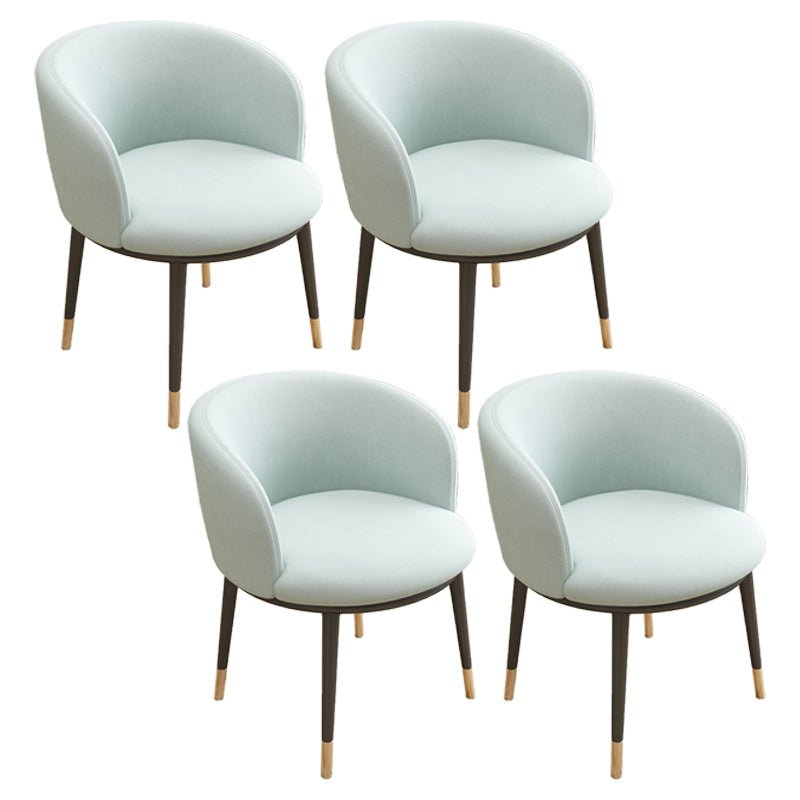 Scandinavian Side Chair Indoor Parsons Back Metal Upholstered Dining Room Chair White-Green 4 Piece Set Brass Gold Clearhalo ' kitchen&dining_furn' 'Dining Chairs' 'Dining Tables & Seating' 'dining_chair' 'furn' 'furn_dining_chair' 'Furniture' 'furniture_dining_chair' 'Kitchen & Dining Furniture' 'kitchen' 4103847