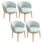 Scandinavian Side Chair Indoor Parsons Back Metal Upholstered Dining Room Chair White-Green 4 Piece Set Natural Wood Clearhalo ' kitchen&dining_furn' 'Dining Chairs' 'Dining Tables & Seating' 'dining_chair' 'furn' 'furn_dining_chair' 'Furniture' 'furniture_dining_chair' 'Kitchen & Dining Furniture' 'kitchen' 4103849