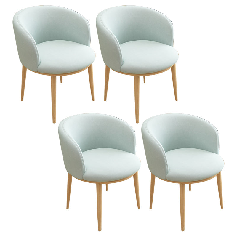 Scandinavian Side Chair Indoor Parsons Back Metal Upholstered Dining Room Chair White-Green 4 Piece Set Natural Wood Clearhalo ' kitchen&dining_furn' 'Dining Chairs' 'Dining Tables & Seating' 'dining_chair' 'furn' 'furn_dining_chair' 'Furniture' 'furniture_dining_chair' 'Kitchen & Dining Furniture' 'kitchen' 4103849