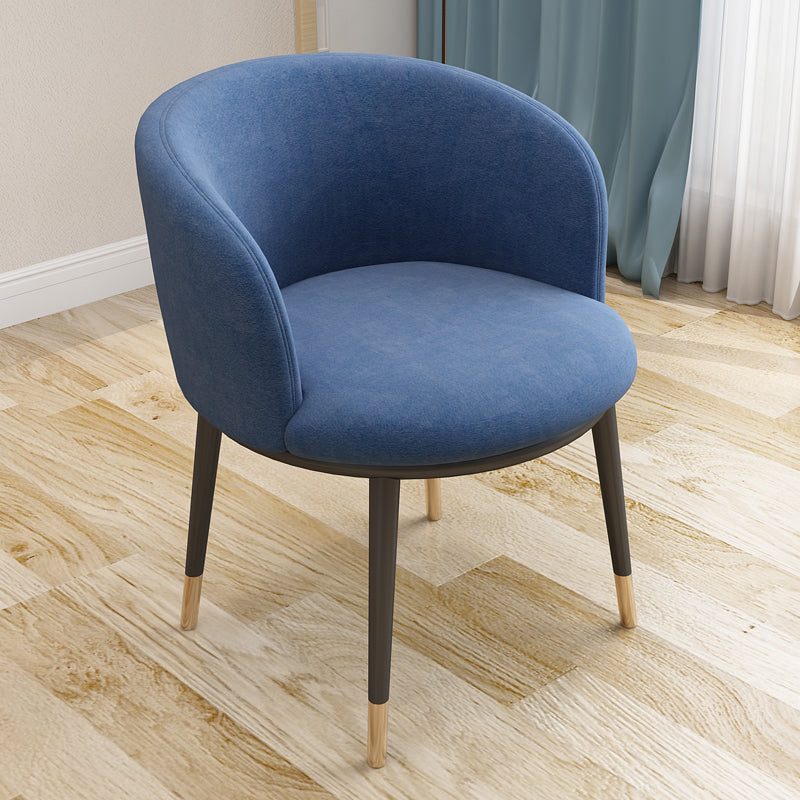 Scandinavian Side Chair Indoor Parsons Back Metal Upholstered Dining Room Chair Dark Blue 1 Piece Brass Gold Clearhalo ' kitchen&dining_furn' 'Dining Chairs' 'Dining Tables & Seating' 'dining_chair' 'furn' 'furn_dining_chair' 'Furniture' 'furniture_dining_chair' 'Kitchen & Dining Furniture' 'kitchen' 4103850