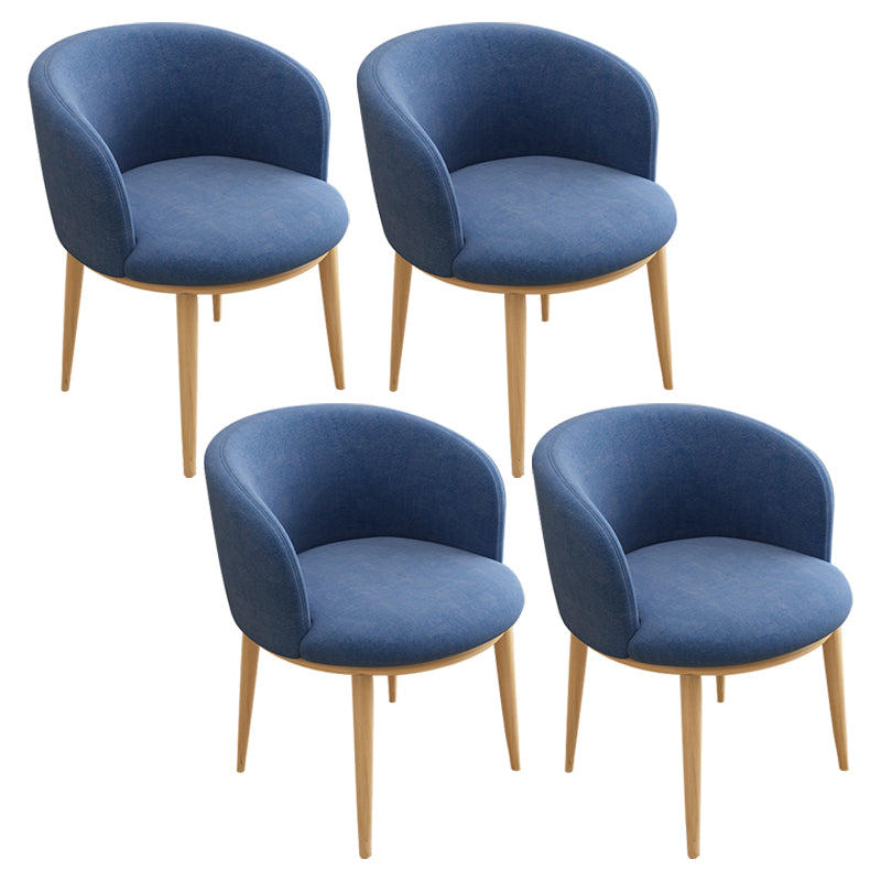 Scandinavian Side Chair Indoor Parsons Back Metal Upholstered Dining Room Chair Dark Blue 4 Piece Set Natural Wood Clearhalo ' kitchen&dining_furn' 'Dining Chairs' 'Dining Tables & Seating' 'dining_chair' 'furn' 'furn_dining_chair' 'Furniture' 'furniture_dining_chair' 'Kitchen & Dining Furniture' 'kitchen' 4103855