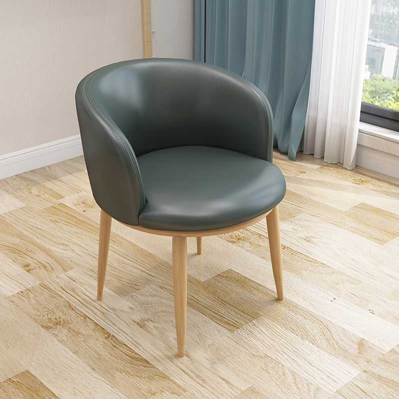 Scandinavian Side Chair Indoor Parsons Back Metal Upholstered Dining Room Chair Blackish Green 1 Piece Natural Wood Clearhalo ' kitchen&dining_furn' 'Dining Chairs' 'Dining Tables & Seating' 'dining_chair' 'furn' 'furn_dining_chair' 'Furniture' 'furniture_dining_chair' 'Kitchen & Dining Furniture' 'kitchen' 4103856