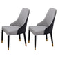 Scandinavian Style Metal Chair Kitchen Dining Parsons Chair (Set of 2) Gray Black Clearhalo ' kitchen&dining_furn' 'Dining Chairs' 'Dining Tables & Seating' 'dining_chair' 'furn' 'furn_dining_chair' 'Furniture' 'furniture_dining_chair' 'Kitchen & Dining Furniture' 'kitchen' 4103861