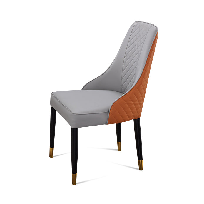 Scandinavian Style Metal Chair Kitchen Dining Parsons Chair (Set of 2) Clearhalo ' kitchen&dining_furn' 'Dining Chairs' 'Dining Tables & Seating' 'dining_chair' 'furn' 'furn_dining_chair' 'Furniture' 'furniture_dining_chair' 'Kitchen & Dining Furniture' 'kitchen' 4103867