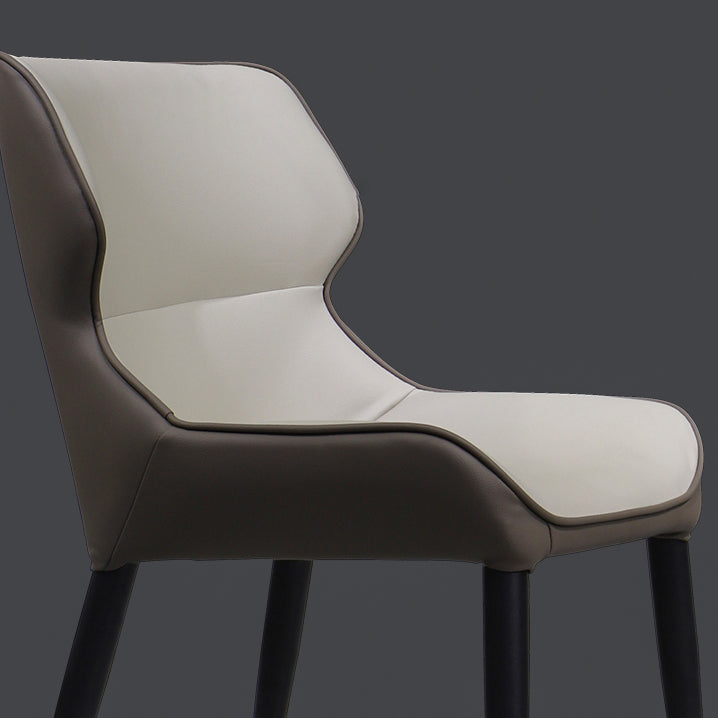 Industrial Home Arm Chair Wingback Metal Upholstered Dining Room Chair (Set of 2) Clearhalo ' kitchen&dining_furn' 'Dining Chairs' 'Dining Tables & Seating' 'dining_chair' 'furn' 'furn_dining_chair' 'Furniture' 'furniture_dining_chair' 'Kitchen & Dining Furniture' 'kitchen' 4103914