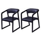 Contemporary Style Wood Side Dining Chairs Open Back Dining Side Chairs (Set of 2) Black Clearhalo ' kitchen&dining_furn' 'Dining Chairs' 'Dining Tables & Seating' 'dining_chair' 'furn' 'furn_dining_chair' 'Furniture' 'furniture_dining_chair' 'Kitchen & Dining Furniture' 'kitchen' 4103924