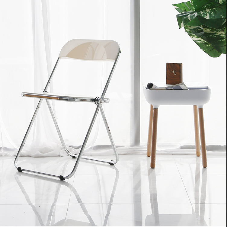 Industrial Style Plastic Dining Armless Chair Open Back Single Dining Side Chair Clearhalo ' kitchen&dining_furn' 'Dining Chairs' 'Dining Tables & Seating' 'dining_chair' 'furn' 'furn_dining_chair' 'Furniture' 'furniture_dining_chair' 'Kitchen & Dining Furniture' 'kitchen' 4103940