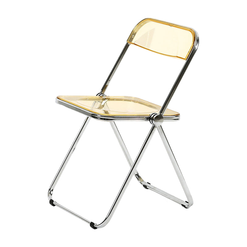 Industrial Style Plastic Dining Armless Chair Open Back Single Dining Side Chair Yellow Clearhalo ' kitchen&dining_furn' 'Dining Chairs' 'Dining Tables & Seating' 'dining_chair' 'furn' 'furn_dining_chair' 'Furniture' 'furniture_dining_chair' 'Kitchen & Dining Furniture' 'kitchen' 4103946